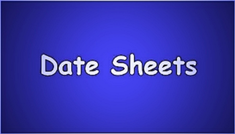 Date Sheets